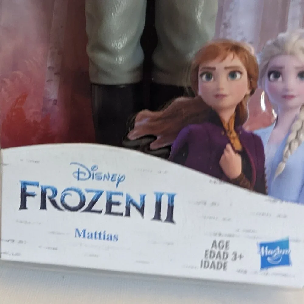 NWT Lieutenant Mattias Frozen II Black Action Fashion Figure Disney Film Hasbro
